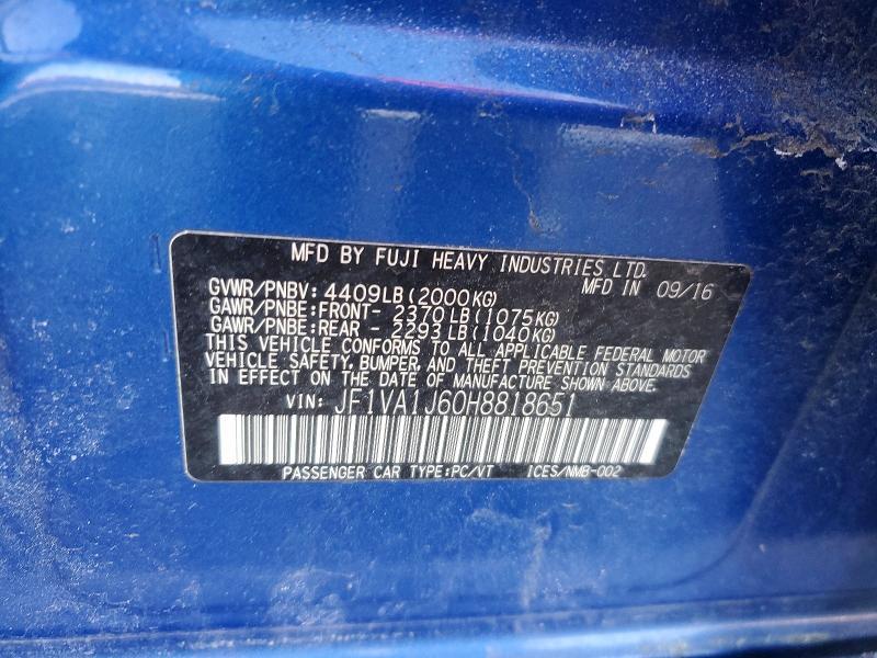 2017 Subaru Wrx Limited