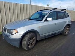 BMW salvage cars for sale: 2004 BMW X3 3.0i