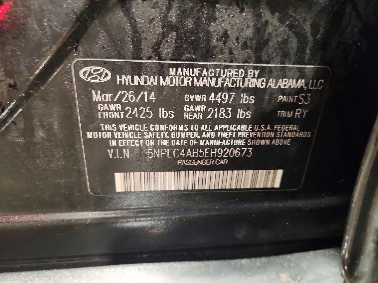 2014 Hyundai Sonata se