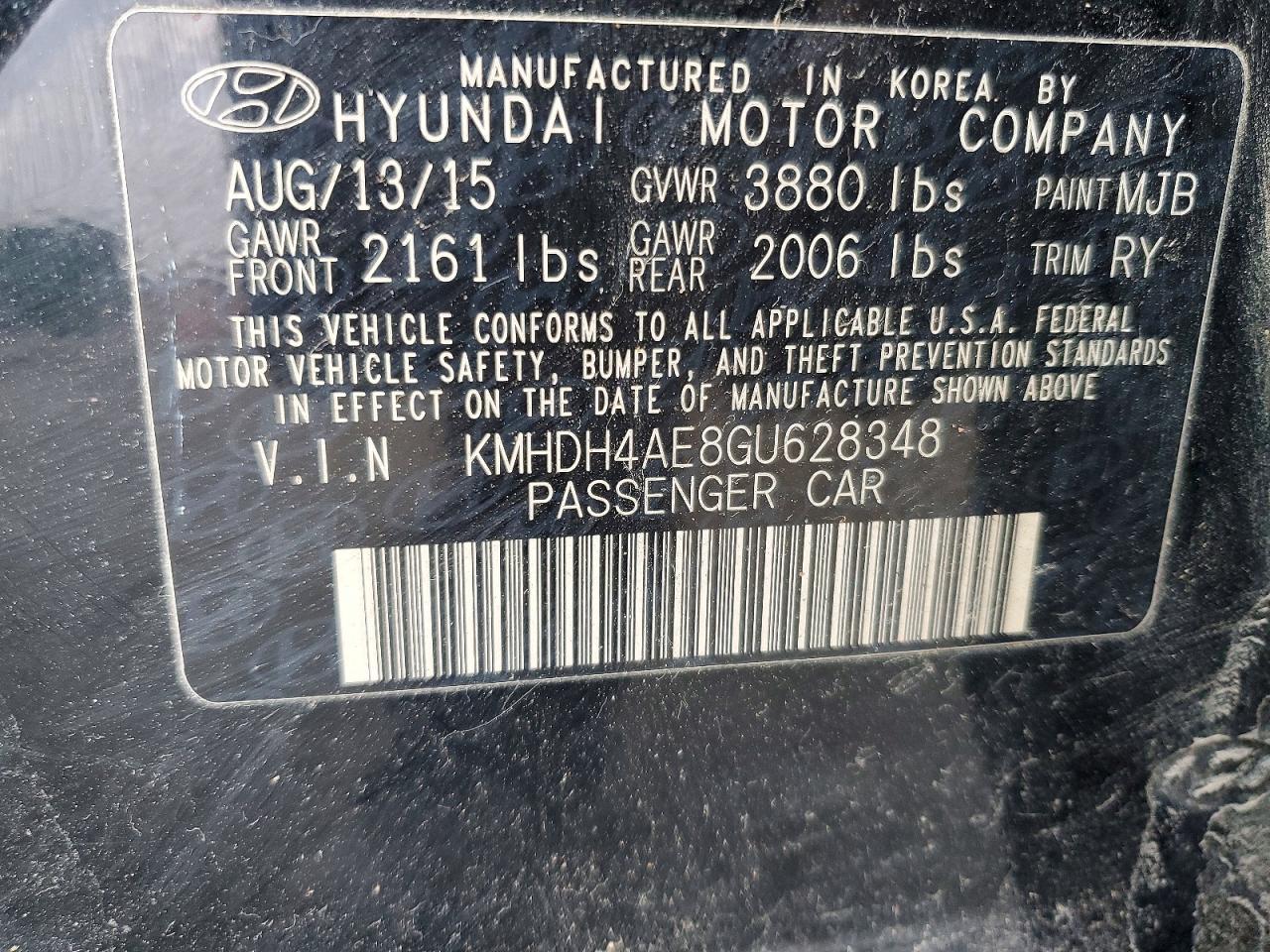 2016 Hyundai Elantra se