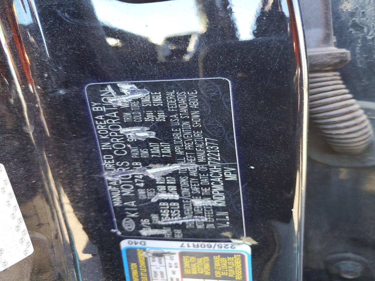 2017 KIA Sportage lx