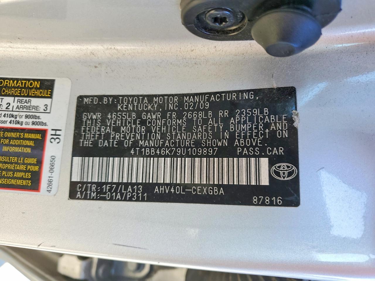 2009 Toyota Camry Hybrid