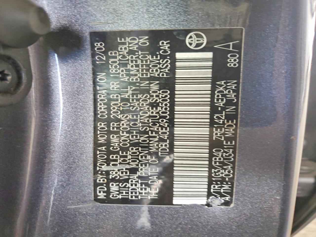2009 Toyota Corolla Base