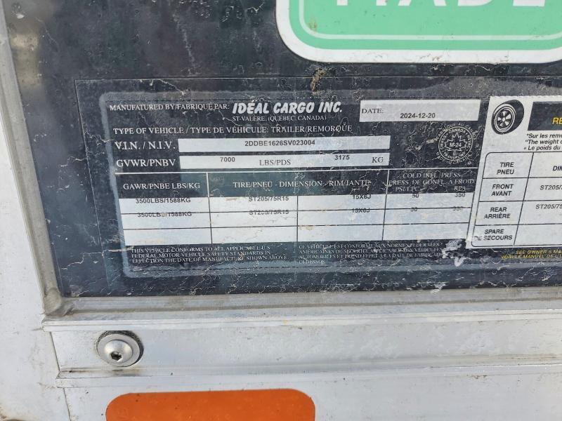 2025 Ideal Carg Evocore 2025 Ideal Cargo Enclosed Cargo Trailer