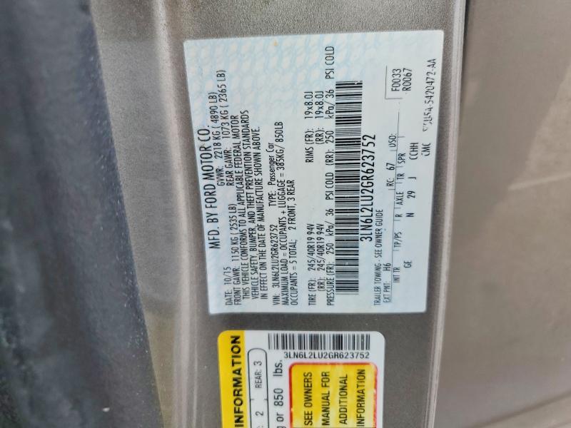 2016 Lincoln Mkz Hybrid