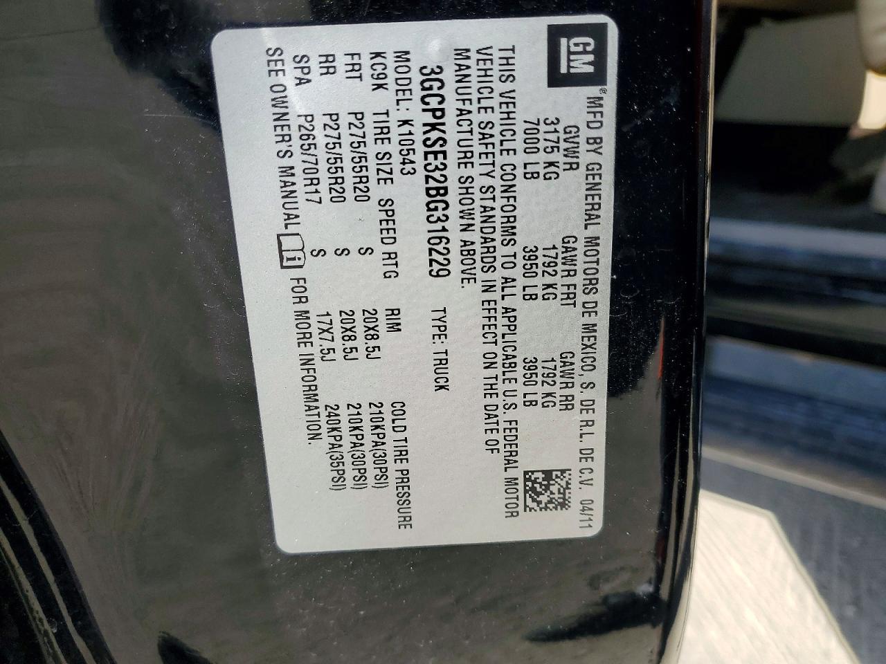 2011 Chevrolet Silverado K1500 lt