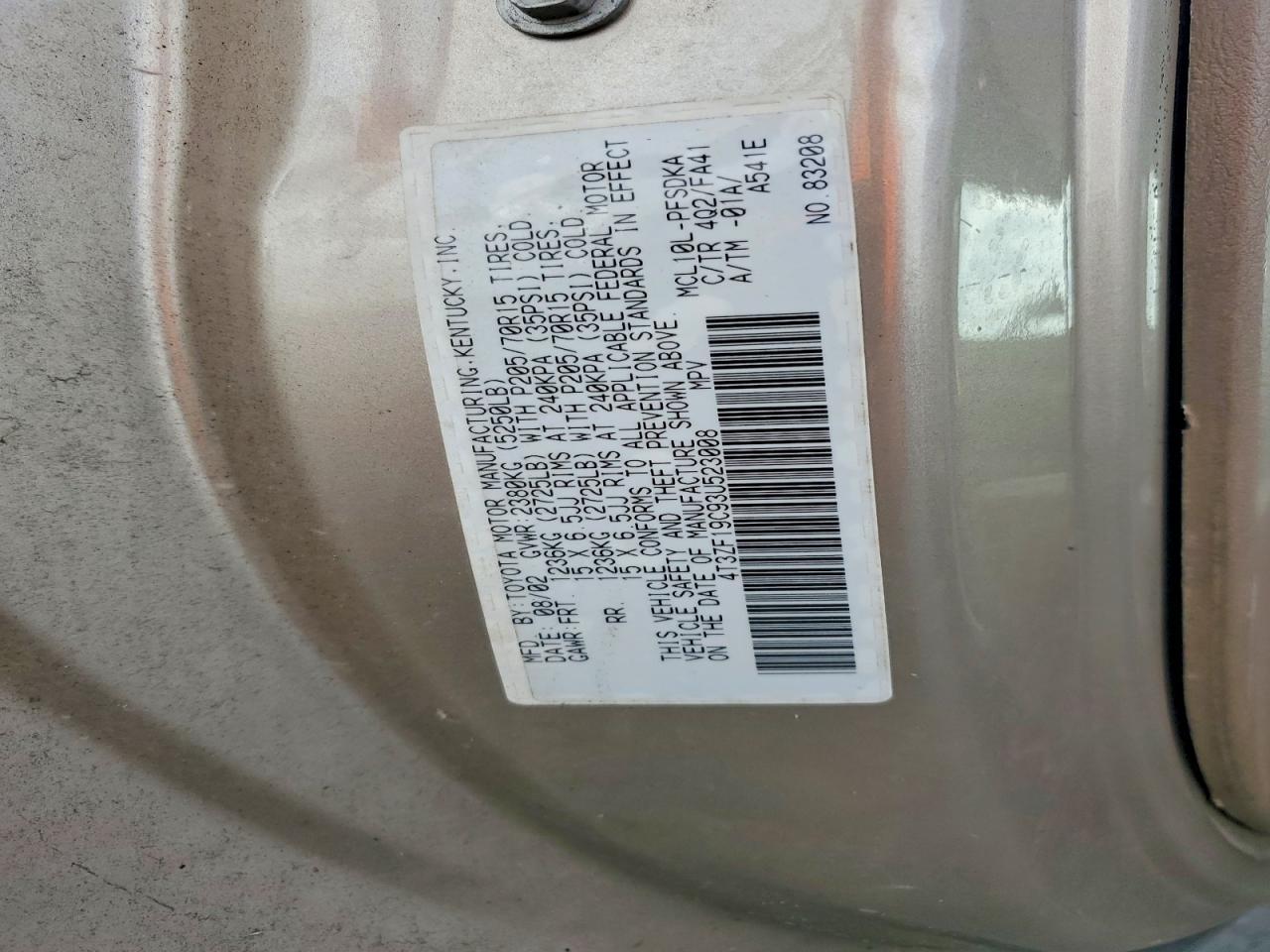 2003 Toyota Sienna ce