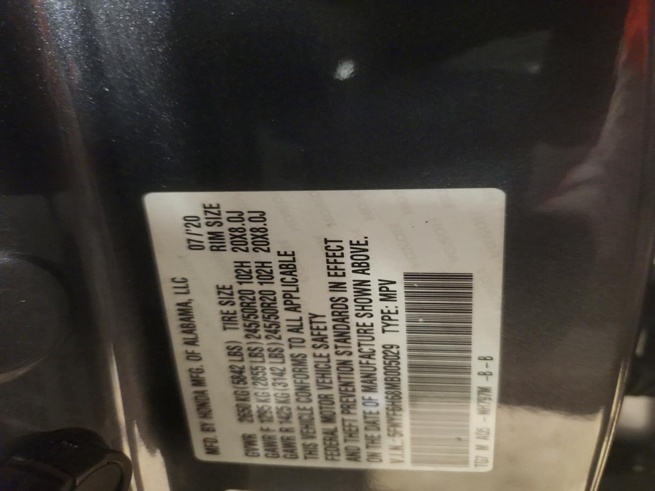 2021 Honda Pilot Touring