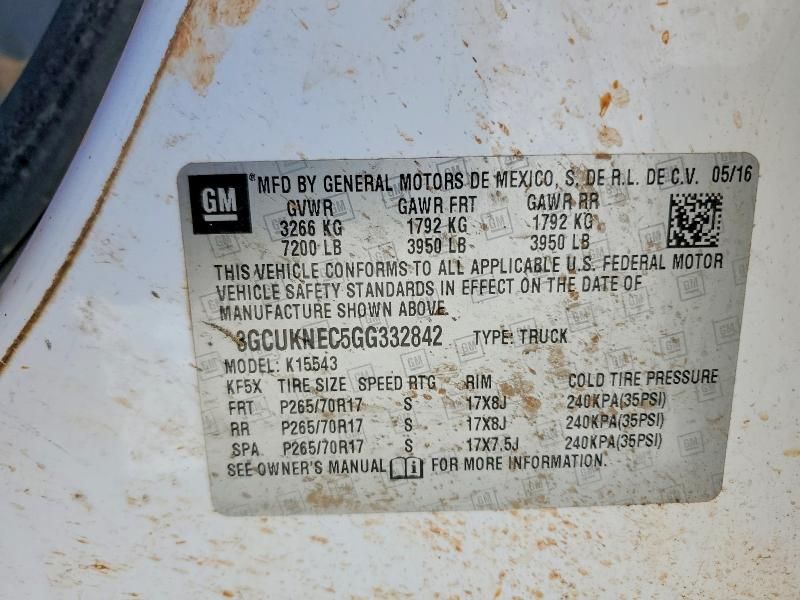 2016 Chevrolet Silverado K1500