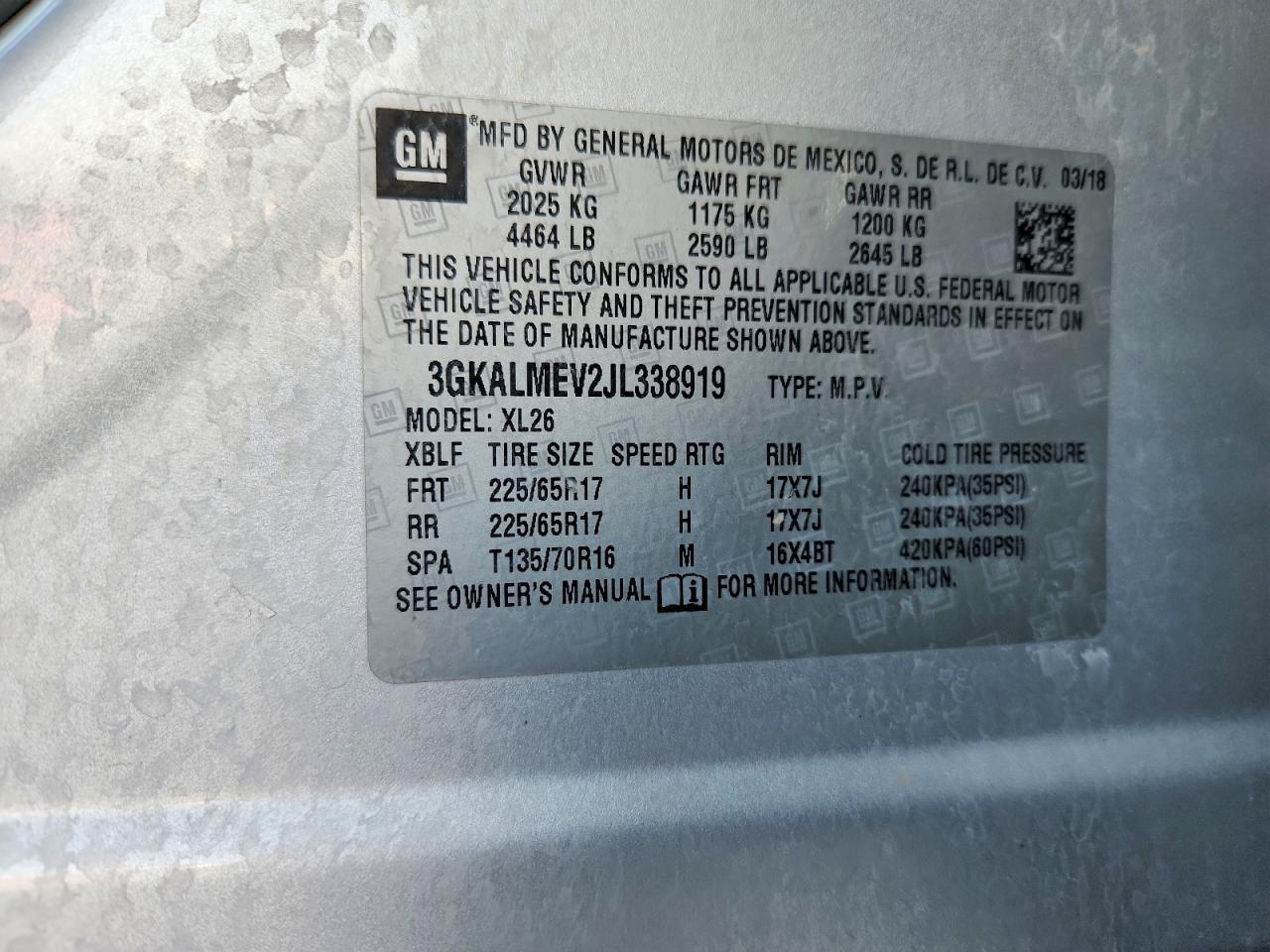 2018 GMC Terrain sle