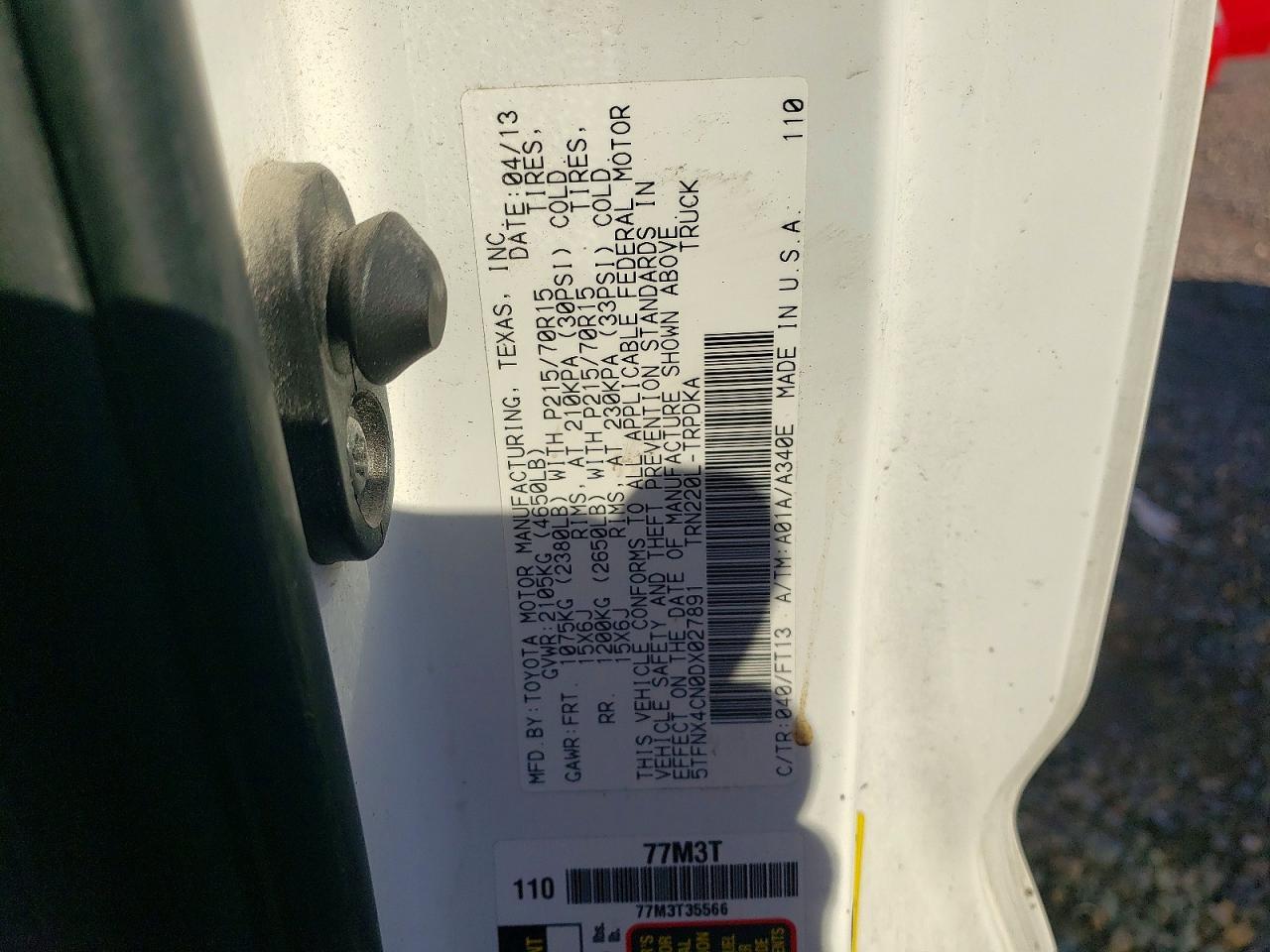 2013 Toyota Tacoma Base