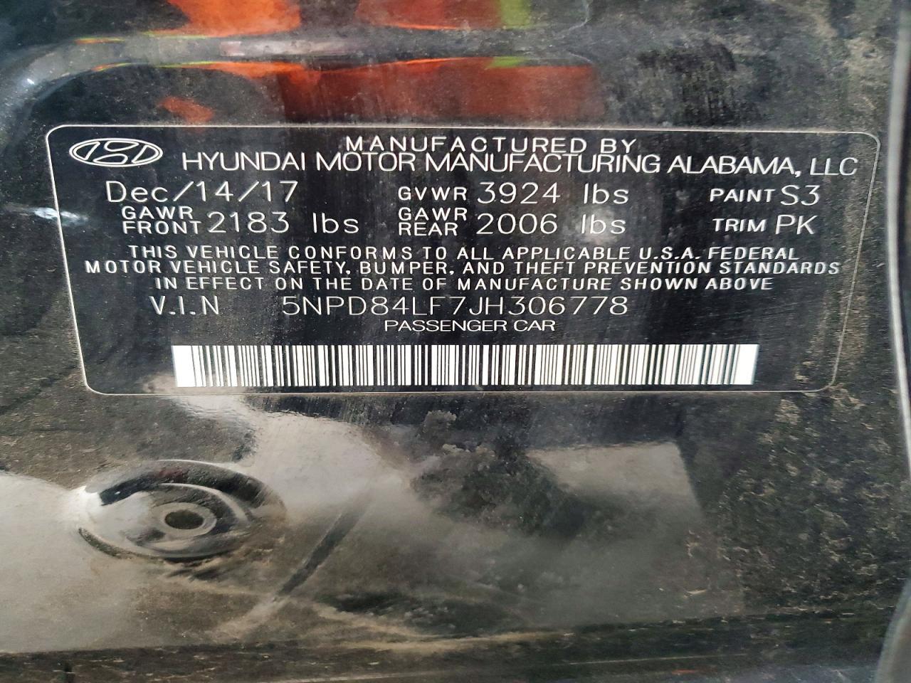 2018 Hyundai Elantra sel