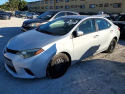 Salvage cars for sale from Copart Opa Locka, FL: 2014 Toyota Corolla l