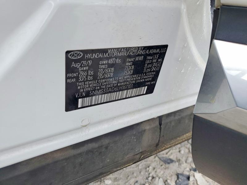 2020 Hyundai Santa fe sel