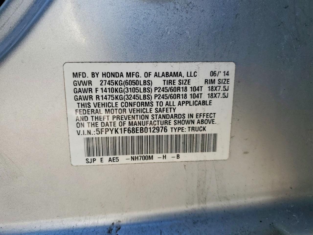 2014 Honda Ridgeline Rtl-s