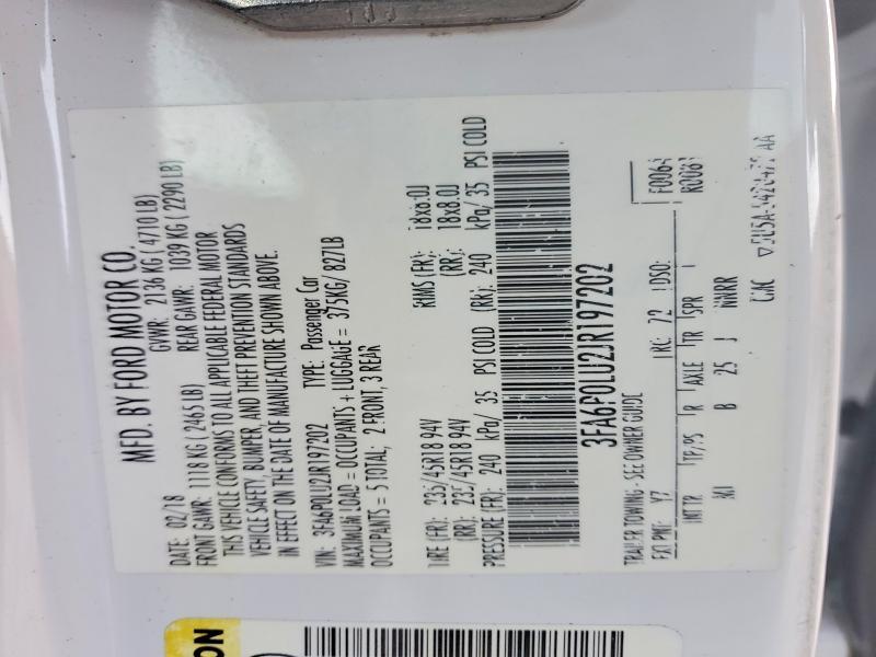 2018 Ford Fusion se Hybrid