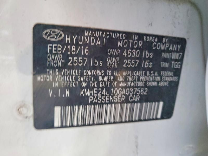 2016 Hyundai Sonata Hybrid