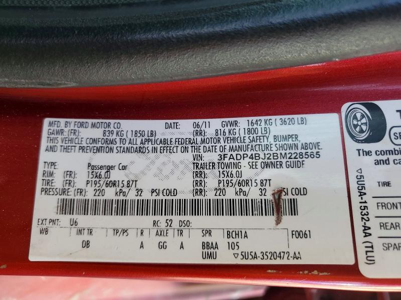 2011 Ford Fiesta se