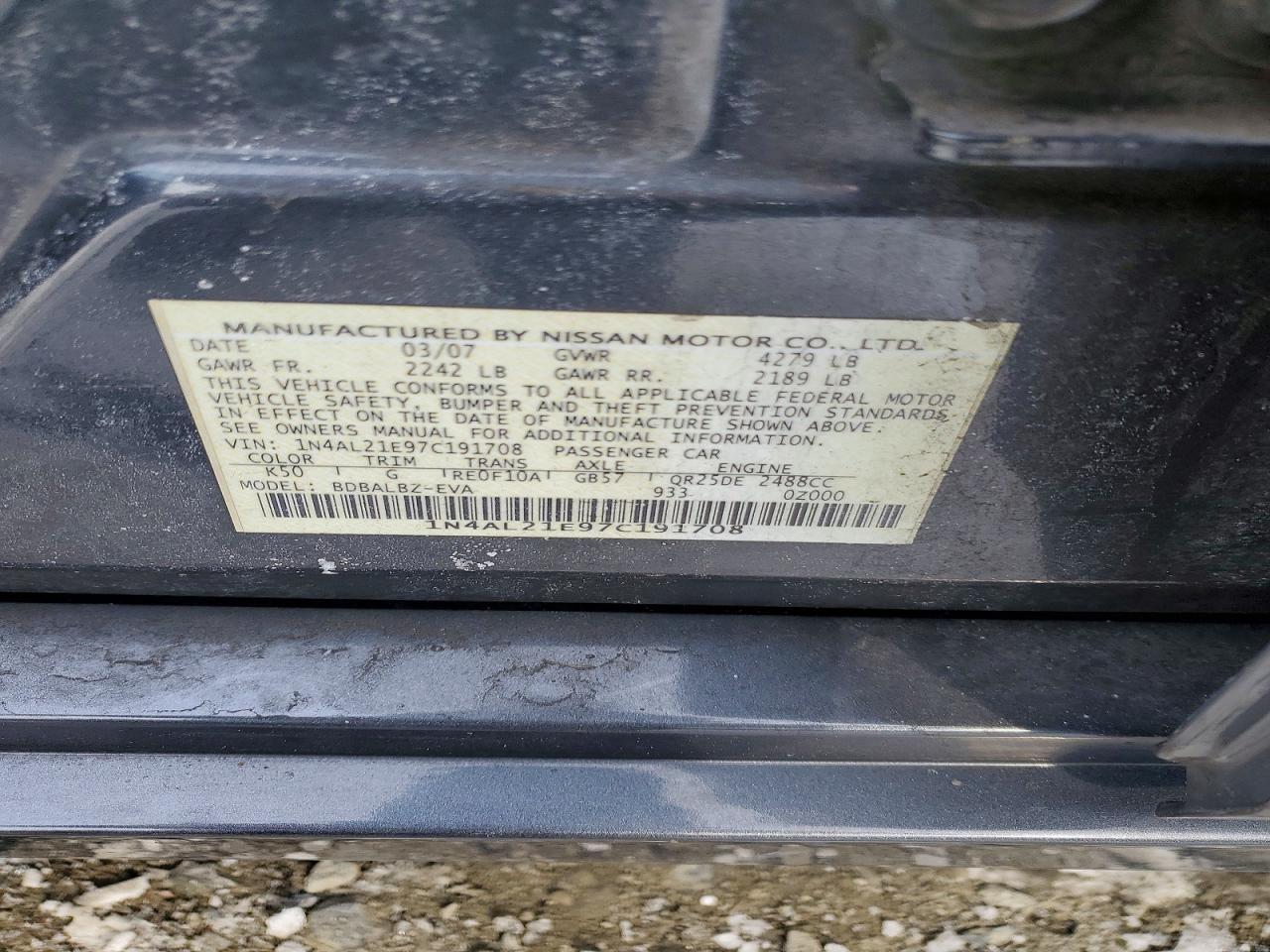 2007 Nissan Altima 2.5