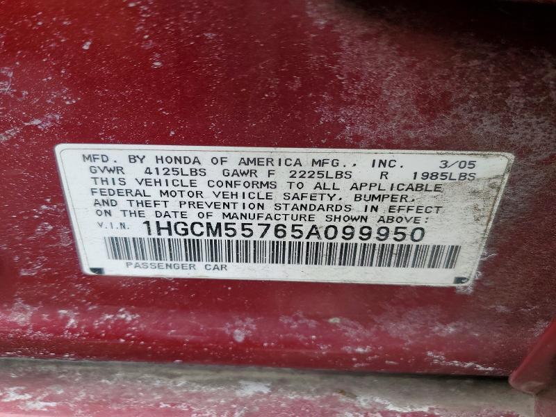 2005 Honda Accord ex