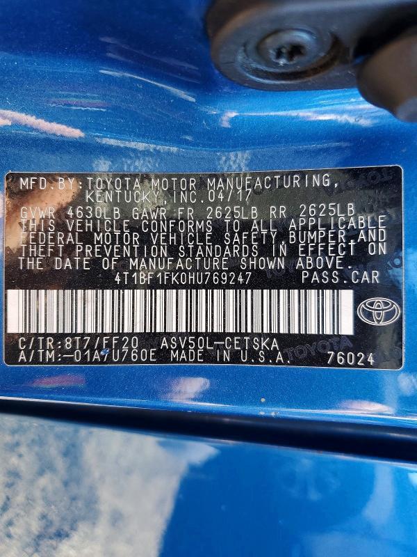 2017 Toyota Camry se