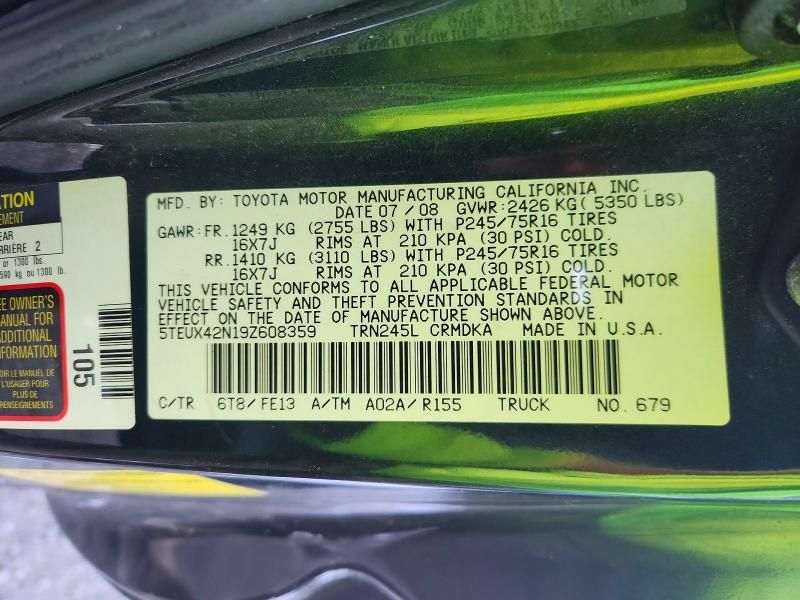 2009 Toyota Tacoma Access cab