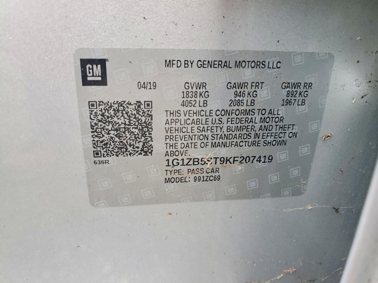 2019 Chevrolet Malibu ls