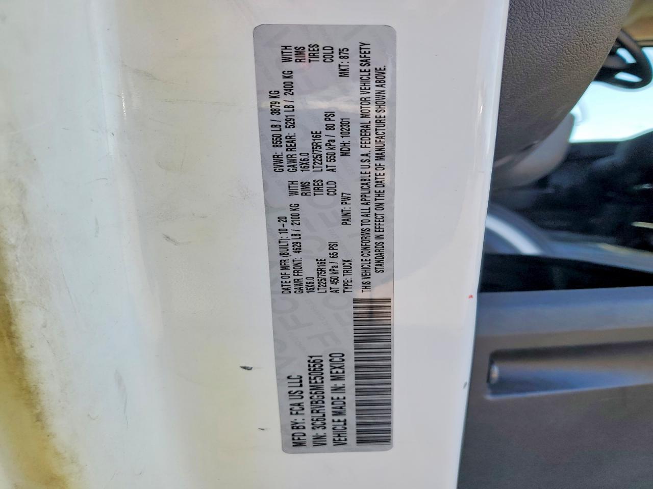 2021 Dodge RAM Promaster 1500 Delivery Van
