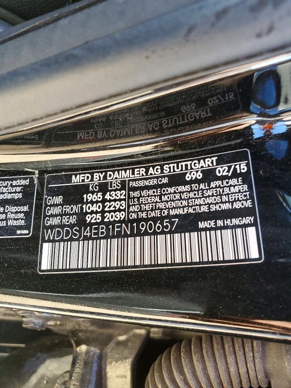 2015 Mercedes-Benz Cla 250