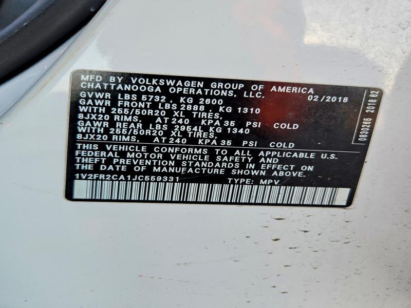 2018 Volkswagen Atlas se