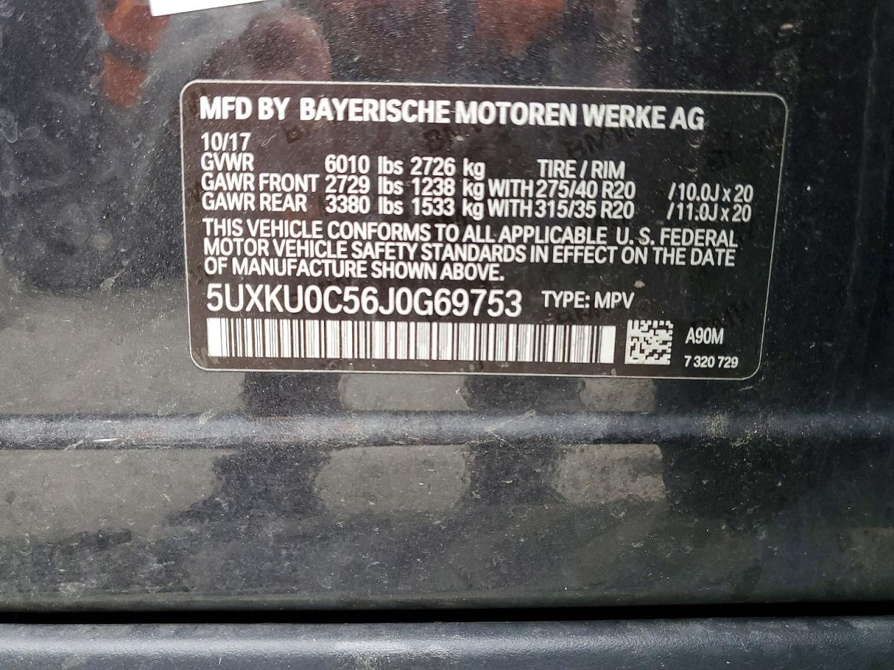 2018 BMW X6 Sdrive35i