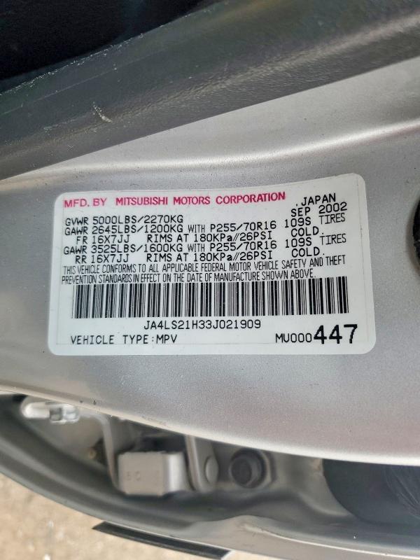 2003 Mitsubishi Montero Sport es