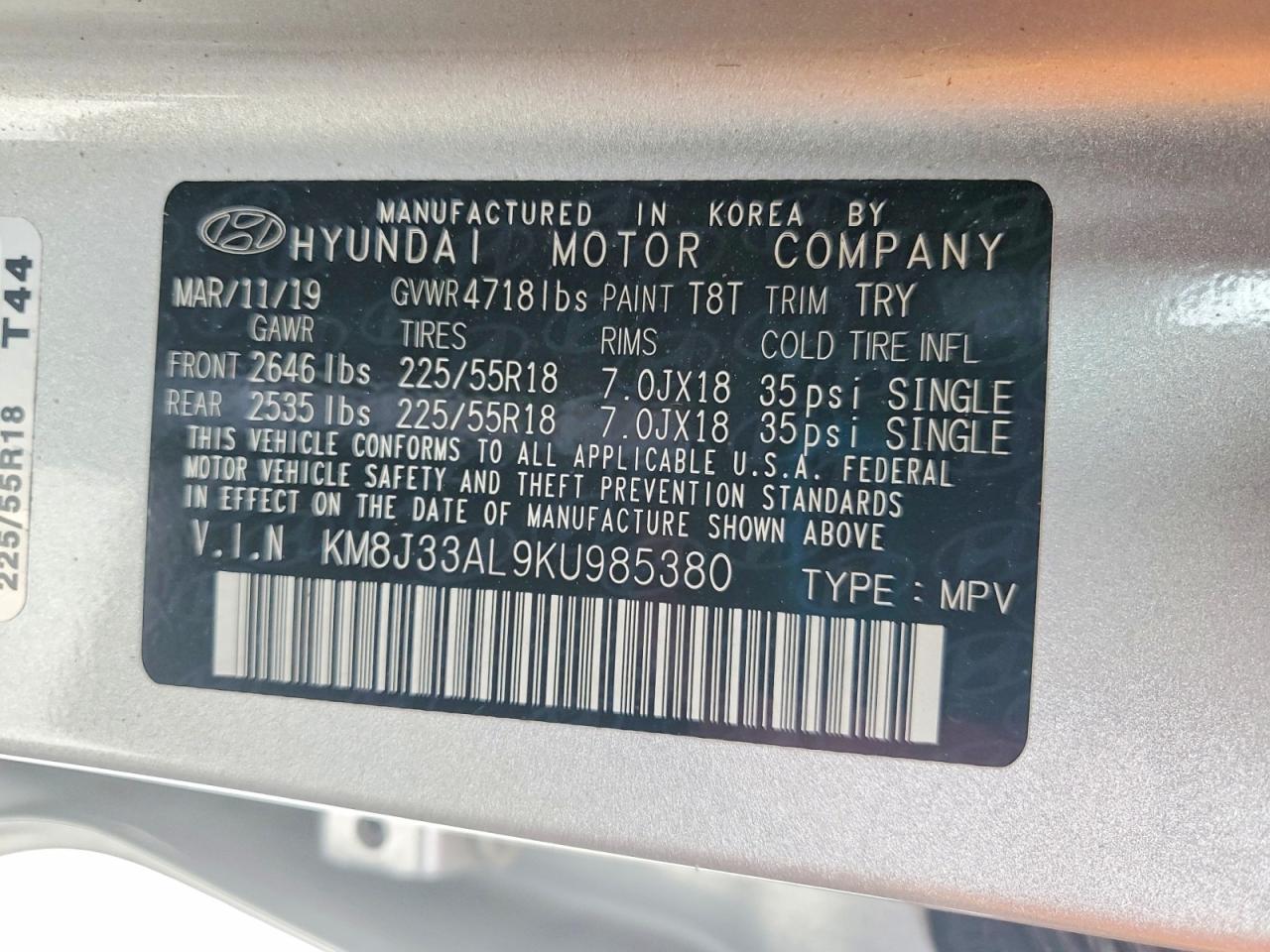 2019 Hyundai Tucson Limited