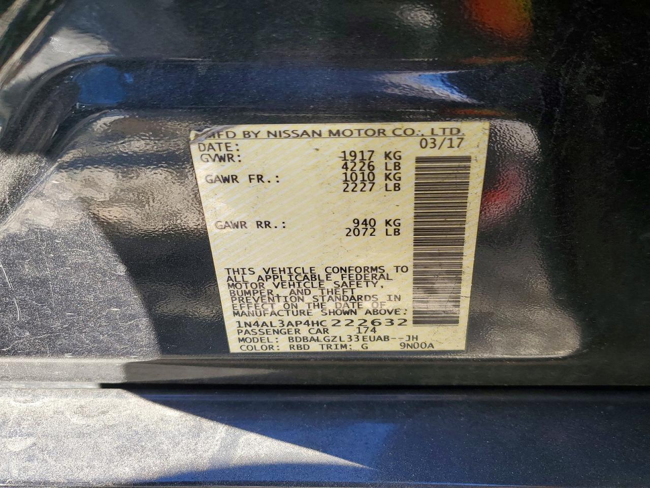 2017 Nissan Altima 2.5
