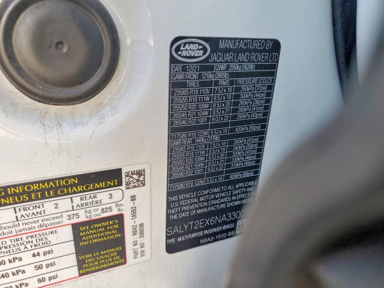 2022 Land Rover Range Rover Velar R-dynamic s