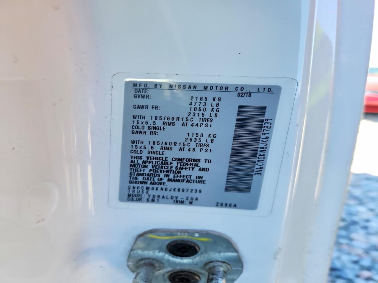 2018 Niss NV200 Compact Cargo