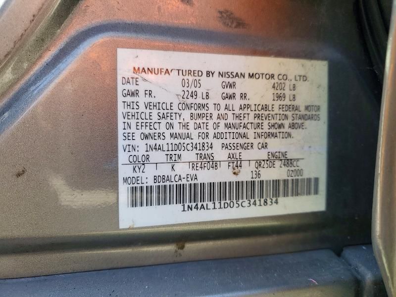 2005 Nissan Altima 2.5