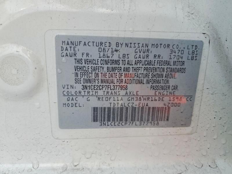 2015 Nissan Versa Note s