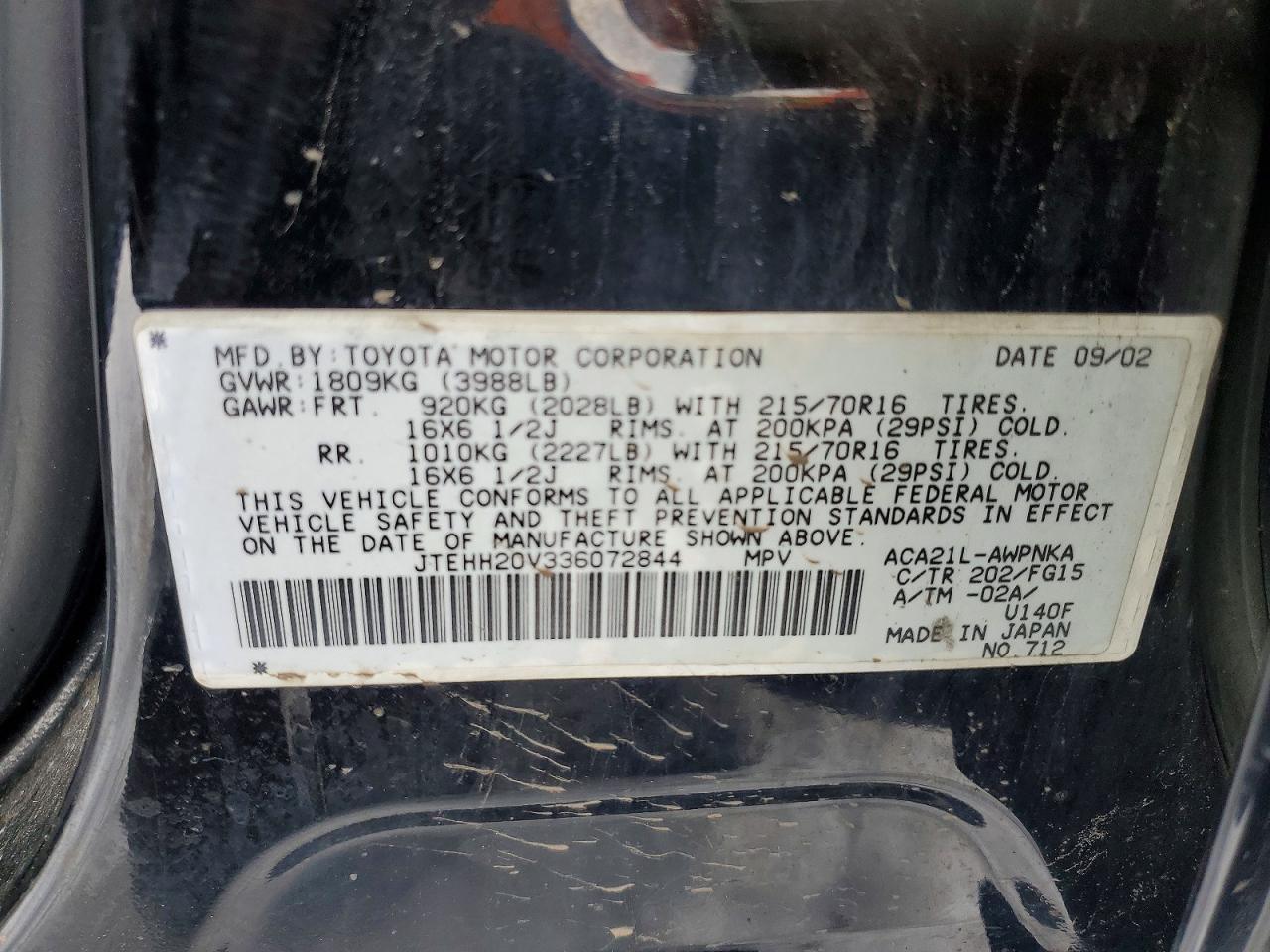 2003 Toyota Rav4 Base