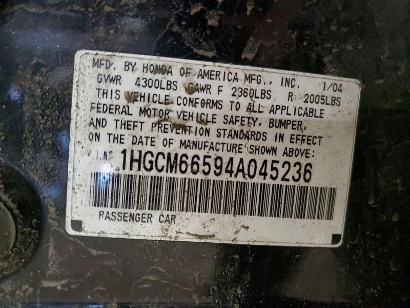 2004 Honda Accord ex