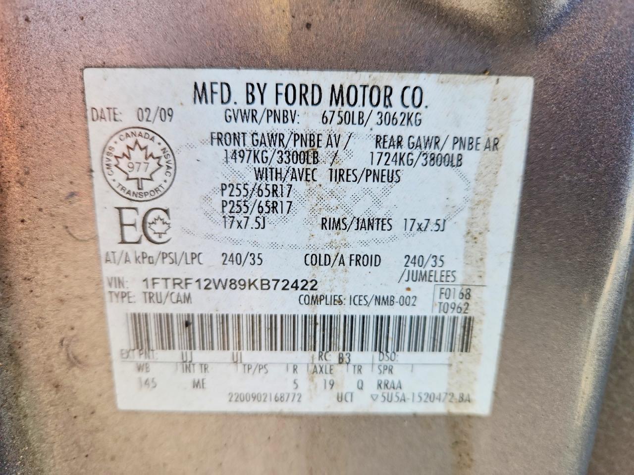 2009 Ford F150