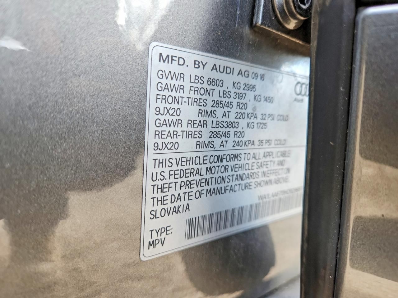 2017 Audi Q7 Premium Plus