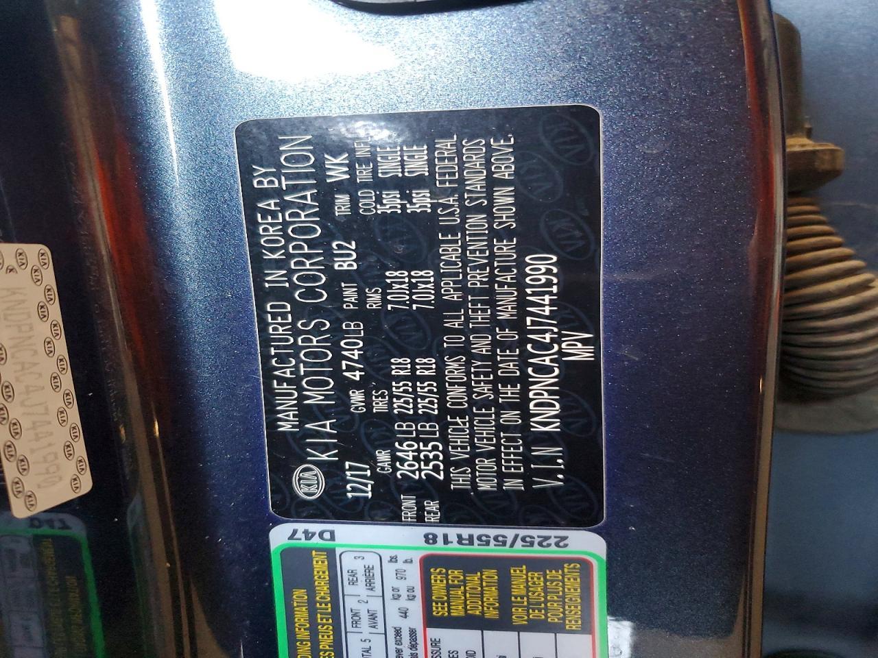 2018 KIA Sportage ex