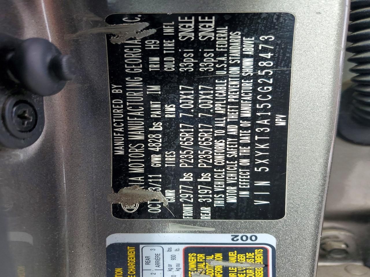 2012 KIA Sorento Base