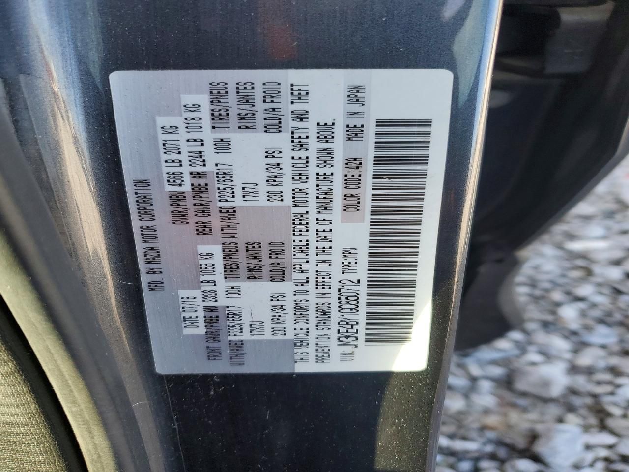 2016 Mazda Cx-5 Sport