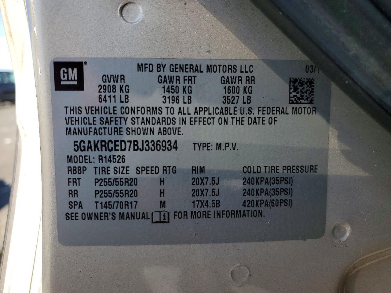 2011 Buick Enclave cxl