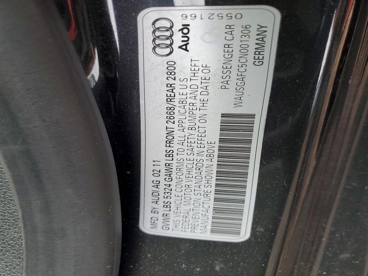 2012 Audi A7 Prestige