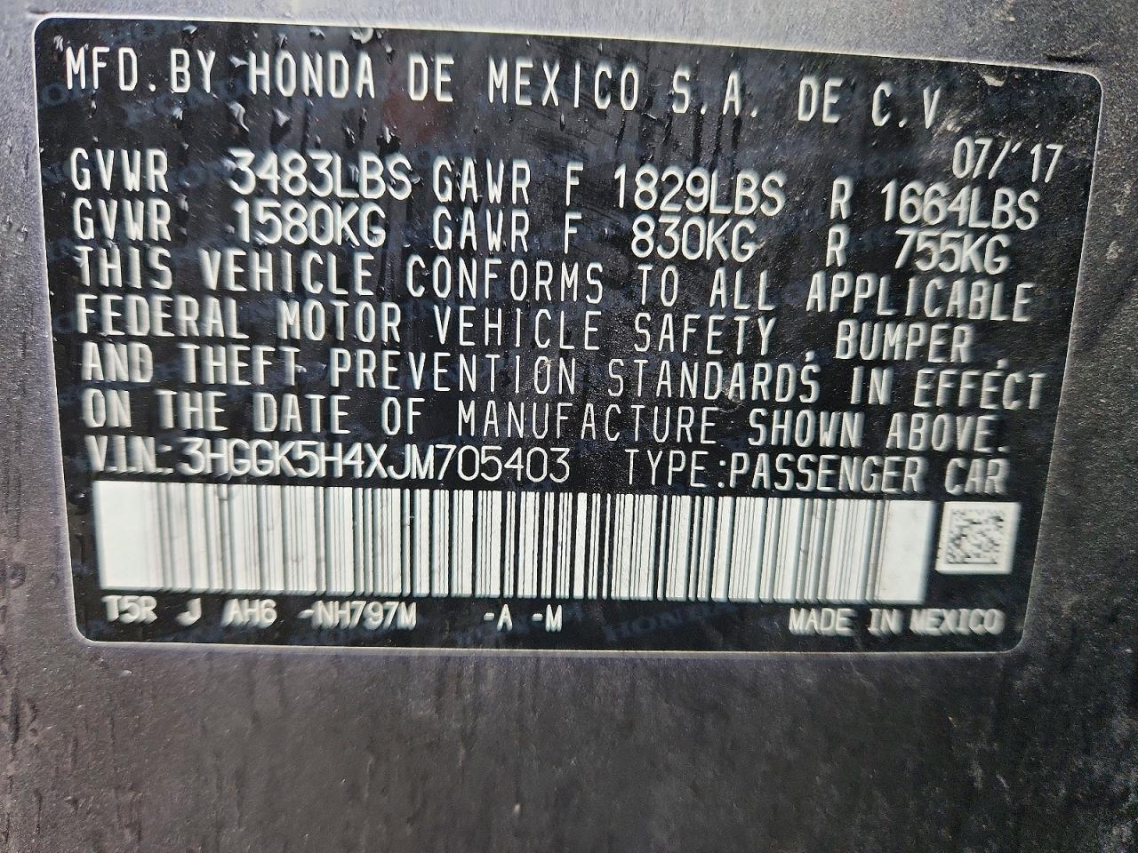 2018 Honda Fit lx