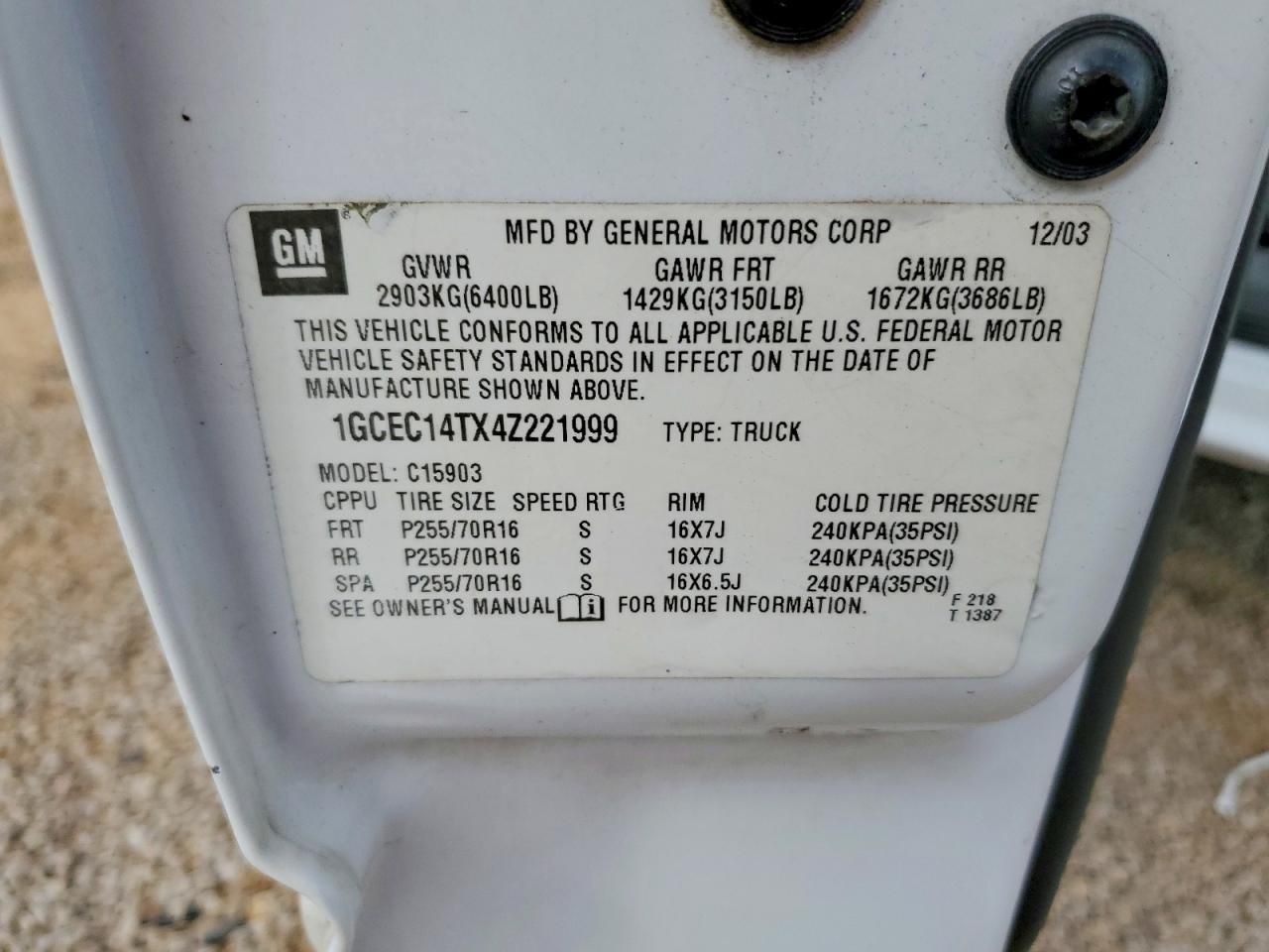 2004 Chevrolet Silverado C1500