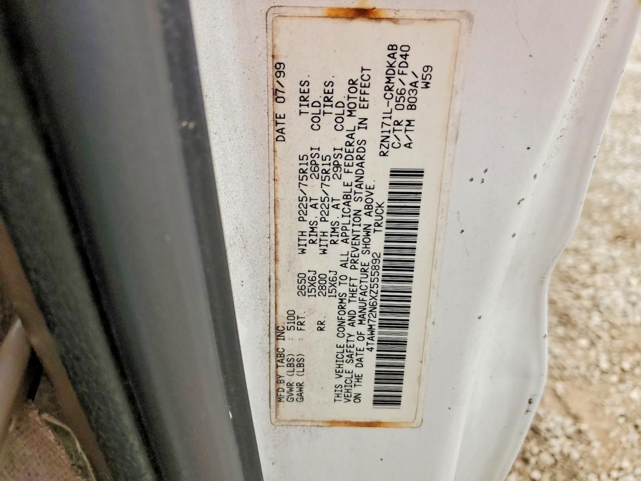 1999 Toyota Tacoma Xtracab